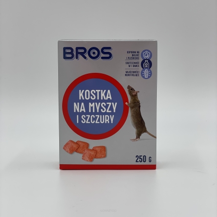 KOSTKA NA MYSZY I SZCZURY BROS 250G