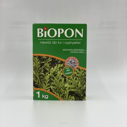 NAWÓZ DO TUI I CYPRYSÓW 1KG BIOPON