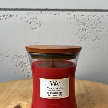 ŚWIECA ZAPACHOWA WOODWICK Crimson berries  275g