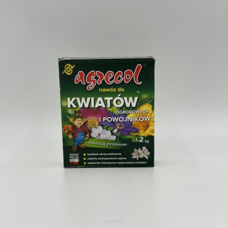 NAWÓZ DO KWIATÓW OGRODNICZYCH I POWJNIKÓW 1,2KG AGRECOL