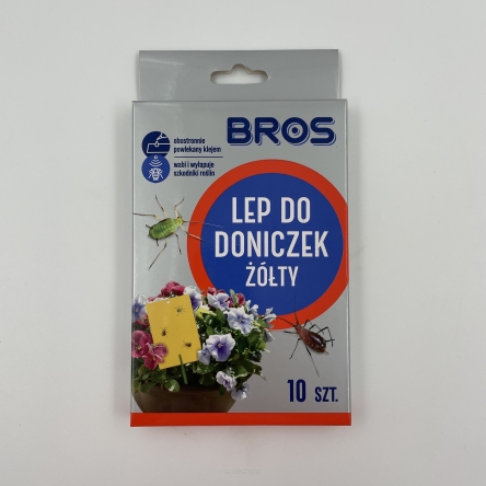 LEP DO DONICZEK ŻÓŁTY 10SZT BROS