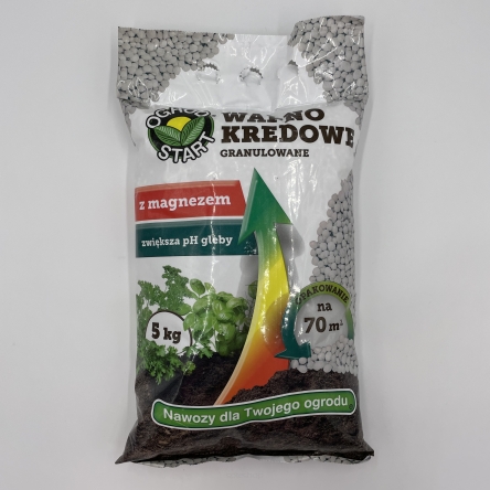 WAPNO KREDOWE GRANULOWANE 5 KG OGRÓD START