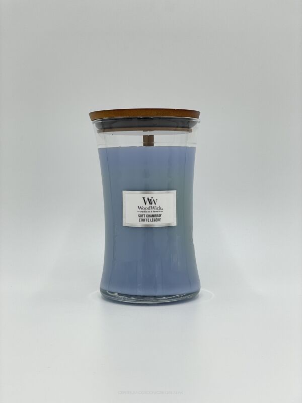 ŚWIECA ZAPACHOWA WOODWICK SOFT CHAMBRAY 610G