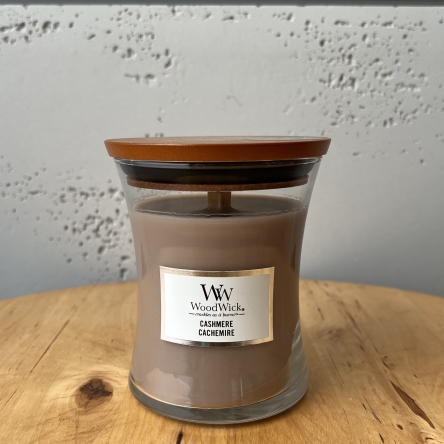 ŚWIECA ZAPACHOWA WOODWICK CASHMERE 275g