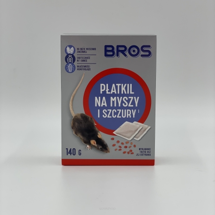 PŁATKIL NA MYSZY I SZCZURY BROS 140G