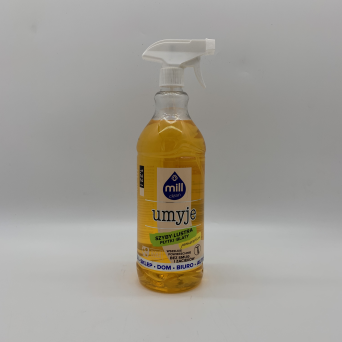 PŁYN DO MYCIA SZYB I LUSTER 1,22L POMARAŃCZOWY MILL CLEAN